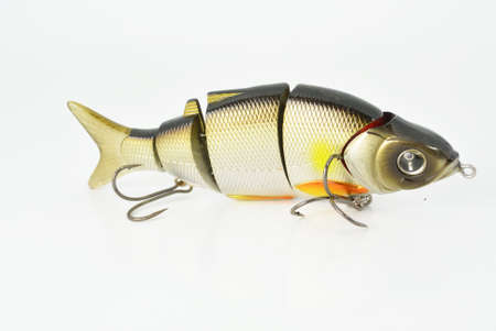 the  bait of four parts with two hooksの写真素材