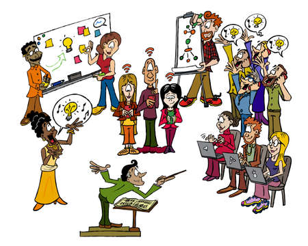 The innovation orchestraのイラスト素材