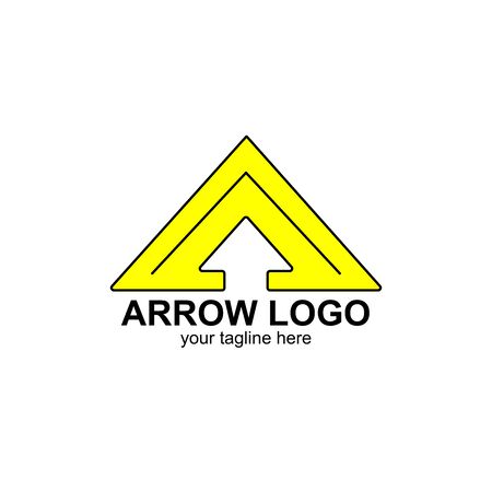 Vector Logo of a yellow Arrow Designのイラスト素材