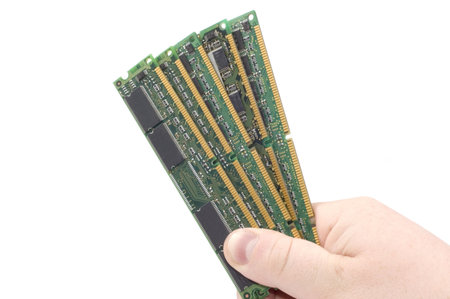 computer memory in hand