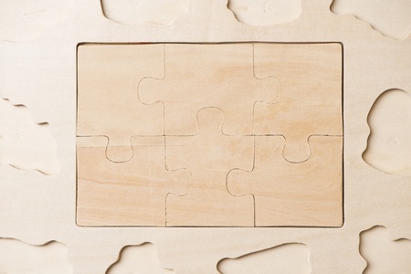 set of wooden puzzlesの写真素材