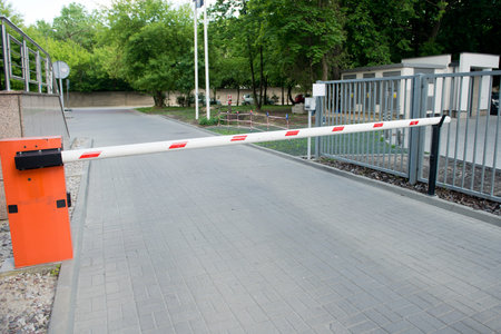 Vehicle security barrier - entrance to the car park