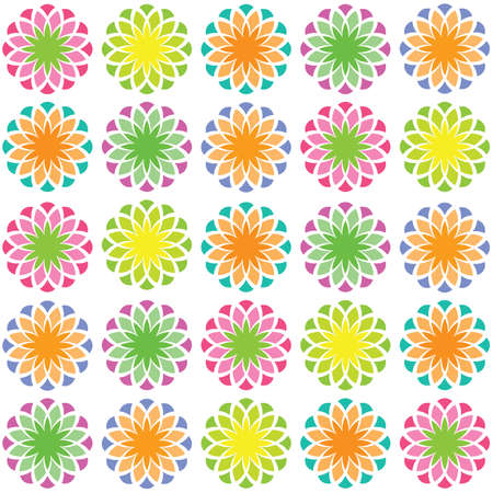 abstract floral patternのイラスト素材