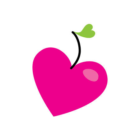 symbol of love - the apple-heartのイラスト素材