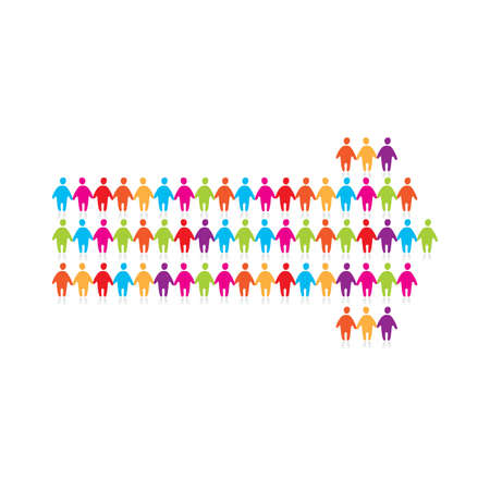 sign-pointer - a pointer to peopleのイラスト素材