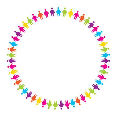 sign - the friendship of people unified byのイラスト素材