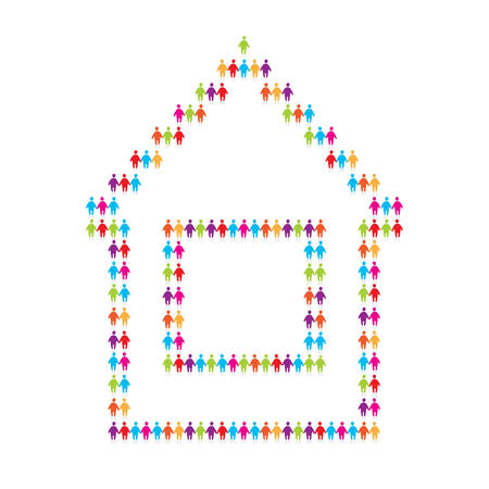 icon - house for peopleのイラスト素材