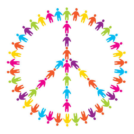 sign of peace - peace for all peopleのイラスト素材