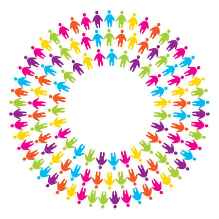 sign of unity of peopleのイラスト素材