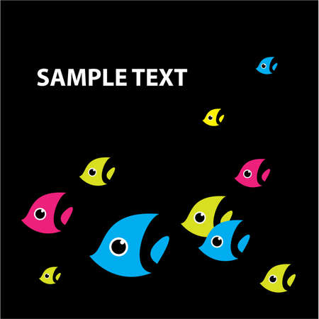 The original background - a stylized fish. Can be used as a template - Insert your text instead of an example.のイラスト素材