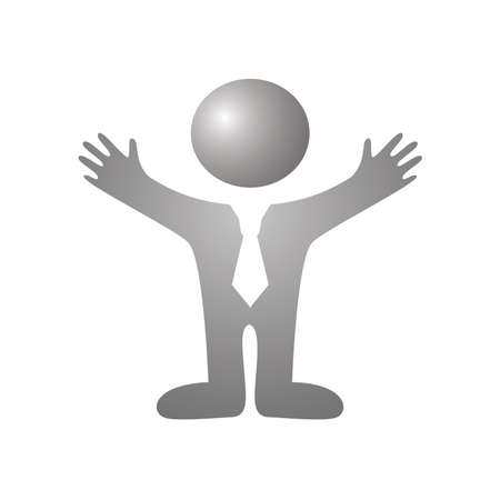 sign-businessmanのイラスト素材