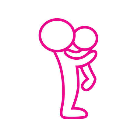 sign-mom to childのイラスト素材