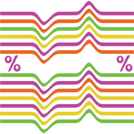 Vector Background - interest fluctuations. The idea for your design. Template.のイラスト素材