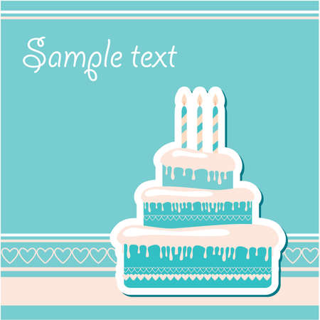Template-frame for the birthday greetings. Insert your text.のイラスト素材