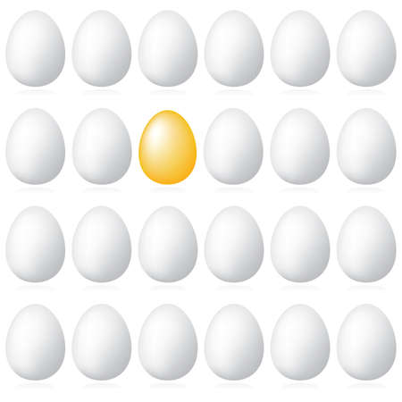 Commercial background - "The Best for You!". Golden egg - a symbol of wealth and abundance. Use your design.のイラスト素材