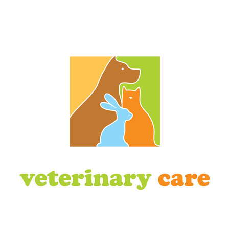 Template to sign the veterinary care.のイラスト素材