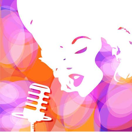 Abstract musical background. Cover music CD. Vector.のイラスト素材