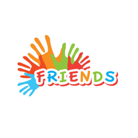 Sign template for a club of friends - conceptのイラスト素材
