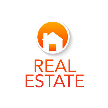 Real estate - template for the sign. のイラスト素材