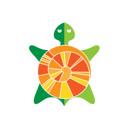 Symbolic image turtle - stylized sign