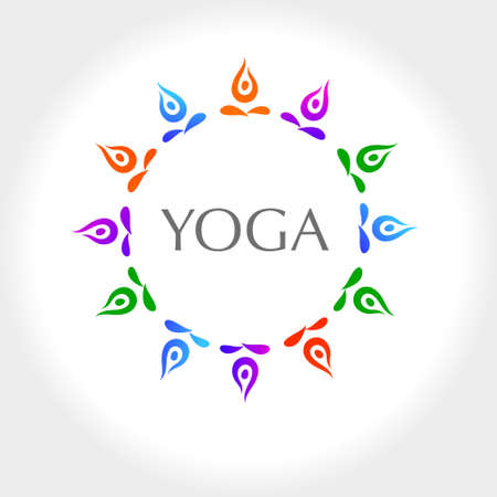 Yoga Design element. のイラスト素材