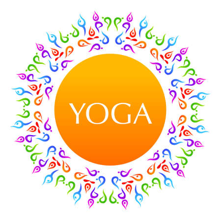 Yoga The idea for the sign Yoga のイラスト素材