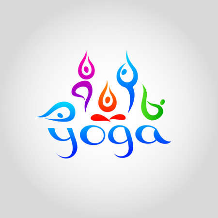 template for schools of yoga.のイラスト素材