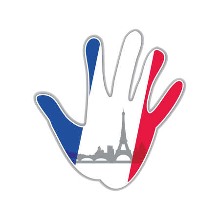 Symbol of the city Paris The idea for the designのイラスト素材