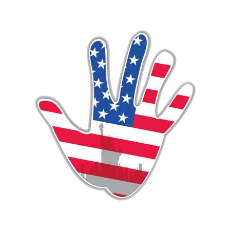 Symbol of the city New York.The idea for the designのイラスト素材