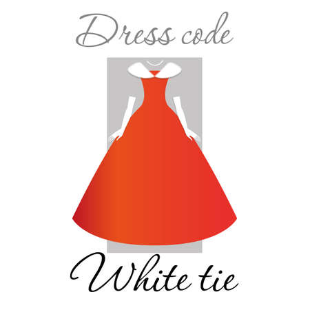 Dress code. Options. Vector.のイラスト素材