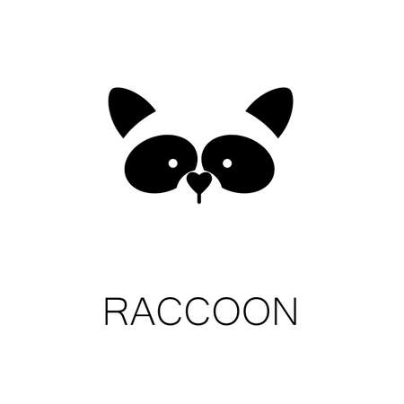 simple sign a 
raccoon - design templateのイラスト素材