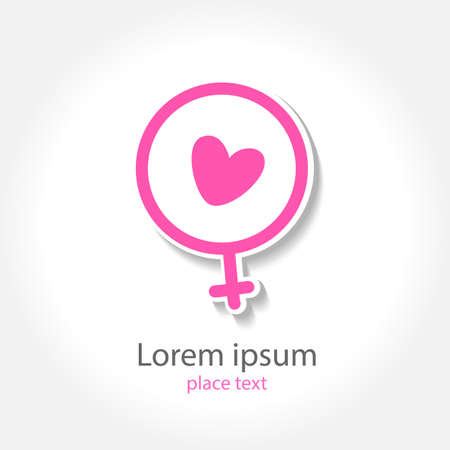 Pregnancy - template for design . Concept sign of motherhood.のイラスト素材