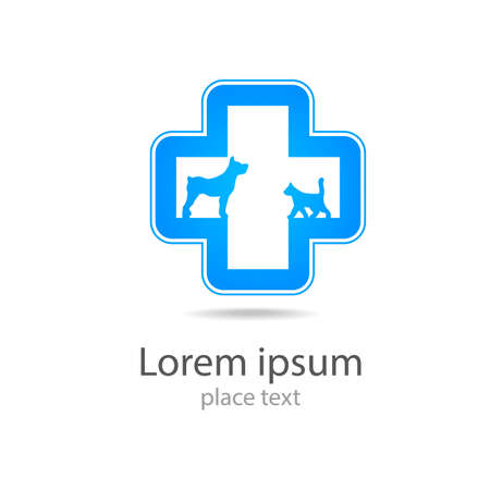 Veterinary medicine - logo design template for veterinary clinics.のイラスト素材