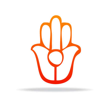 Yoga and spiritual development - template for a logo . The design concept of the sign.のイラスト素材