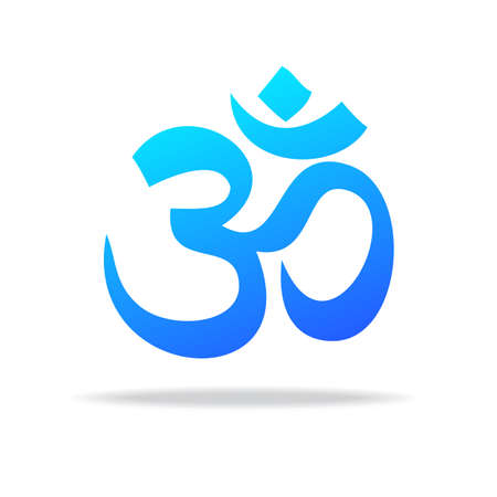 Yoga and spiritual development - template for a logo . The design concept of the sign.のイラスト素材
