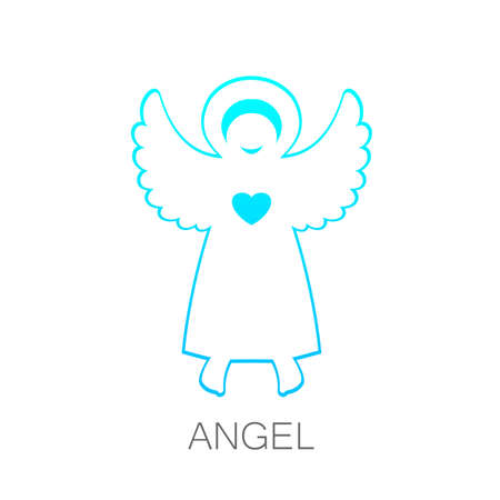 Angel - symbol of love, hope, care, Christmas.のイラスト素材