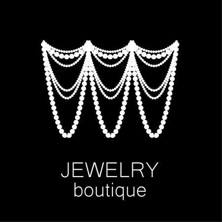Jewelry - template logo for jewelry salon, manufacture of jewelry, brand jewelry.のイラスト素材