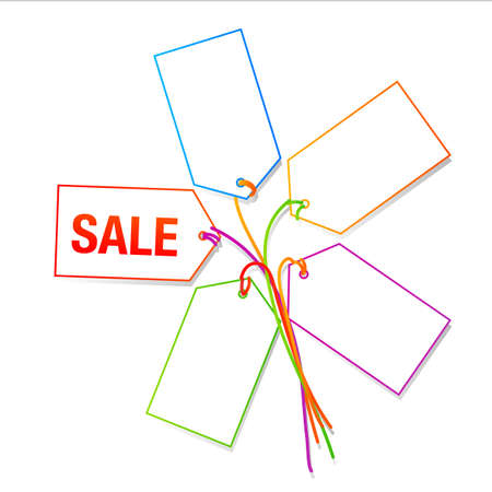 Sign of sales - advertising, discount, sale.のイラスト素材