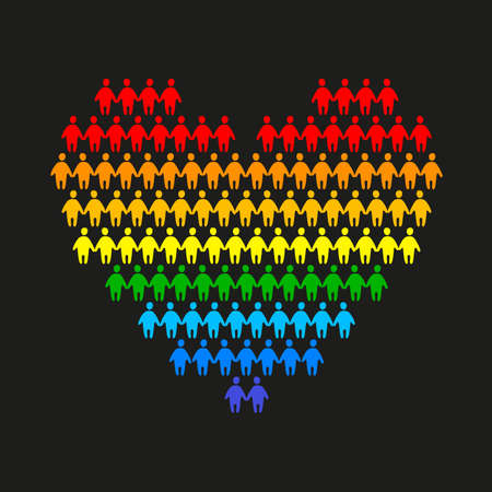 LGBT - a sign of gays and lesbiansのイラスト素材