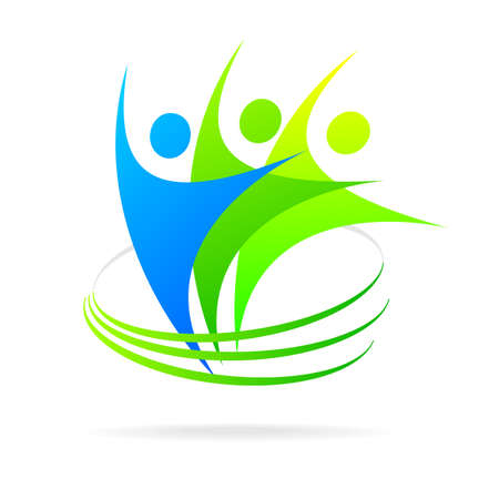 template - successful team. The sign for the company\'s successful leaders.のイラスト素材