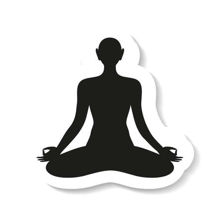 Yoga - sign templateのイラスト素材