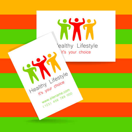 Sport club logo. Corporate design template business card sports club, fitness center, sports shop, and others.のイラスト素材