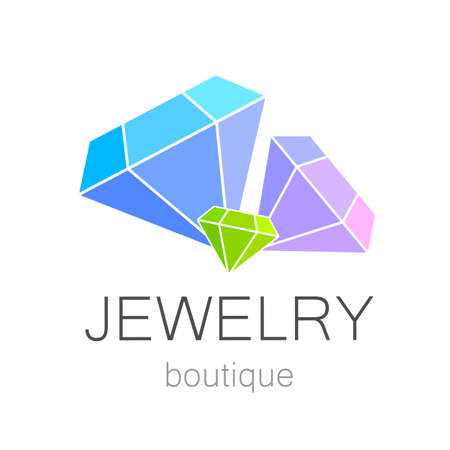 Jewelry Boutique - template Diamond - a symbol of luxury.のイラスト素材