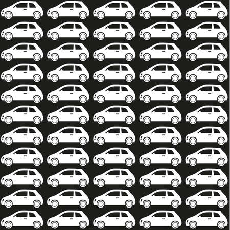 Cars pattern. Seamless vector pattern. Template design.のイラスト素材