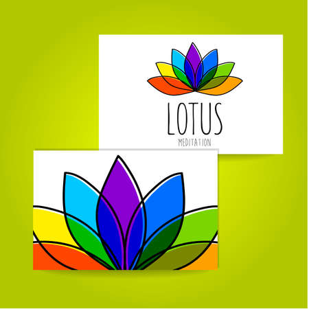 Lotus Meditation - sign design template. meditation room, yoga studio, a spa center etc..のイラスト素材