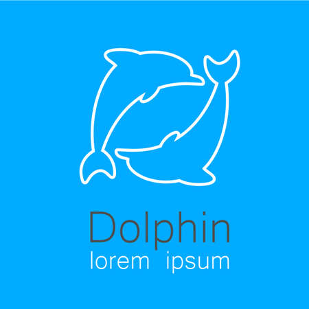 Dolphin. Template design of for the company. Corporate Identity.のイラスト素材