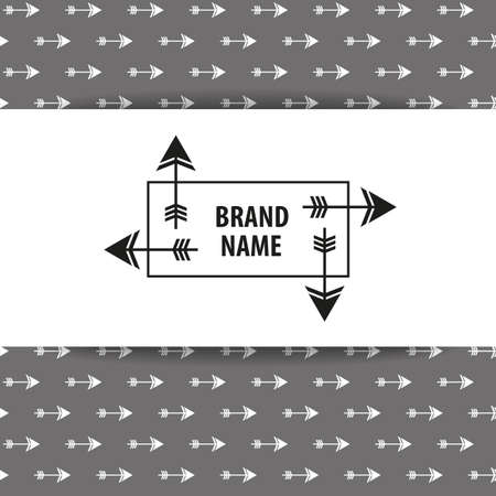 Arrows . Template design of corporate identity. and corporate seamless pattern.のイラスト素材