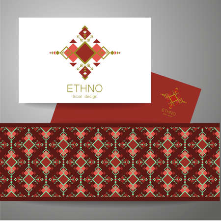 Ethno - corporate identity. Template design of .のイラスト素材