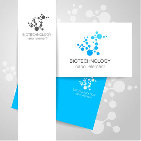 Biotechnology. Vector template.のイラスト素材