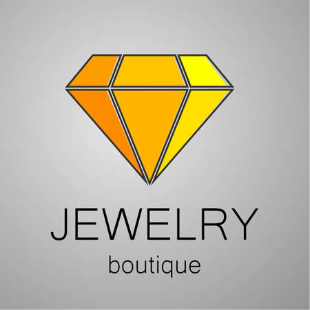 Jewelry Boutique - template . Diamond - a symbol of luxury.のイラスト素材